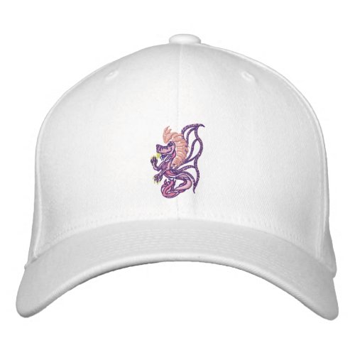 tribal Pink dragon Embroidered Baseball Cap