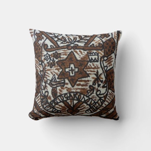 Tribal Polynesian design cushion