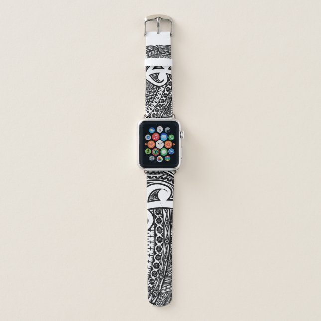 Tribal Polynesian Design Iwatch band (Front)