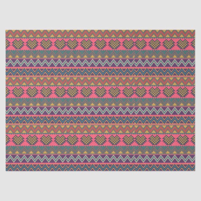 Tribal Pop Tissue Paper – Colorful Layers of Style (Front)