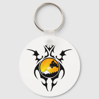 tribal quads keychain