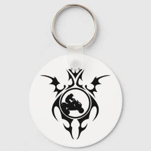tribal quads keychain