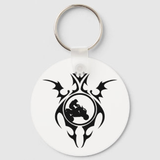 tribal quads keychain