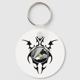 tribal quads keychain