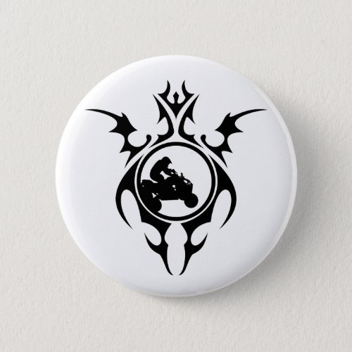 tribal quads pinback button