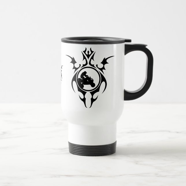 tribal quads travel mug (Right)