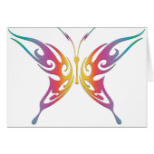 Tribal Rainbow Butterfly (Front Horizontal)