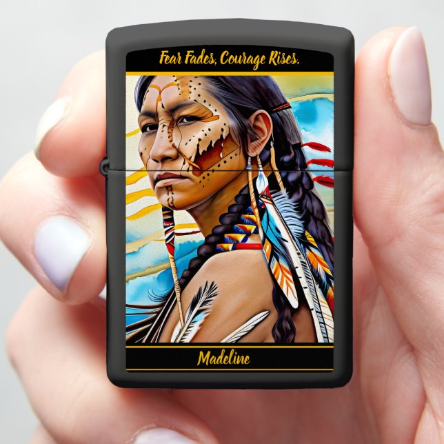 Tribal Record Book: Artistic Touch Zippo Lighter (In Hand)