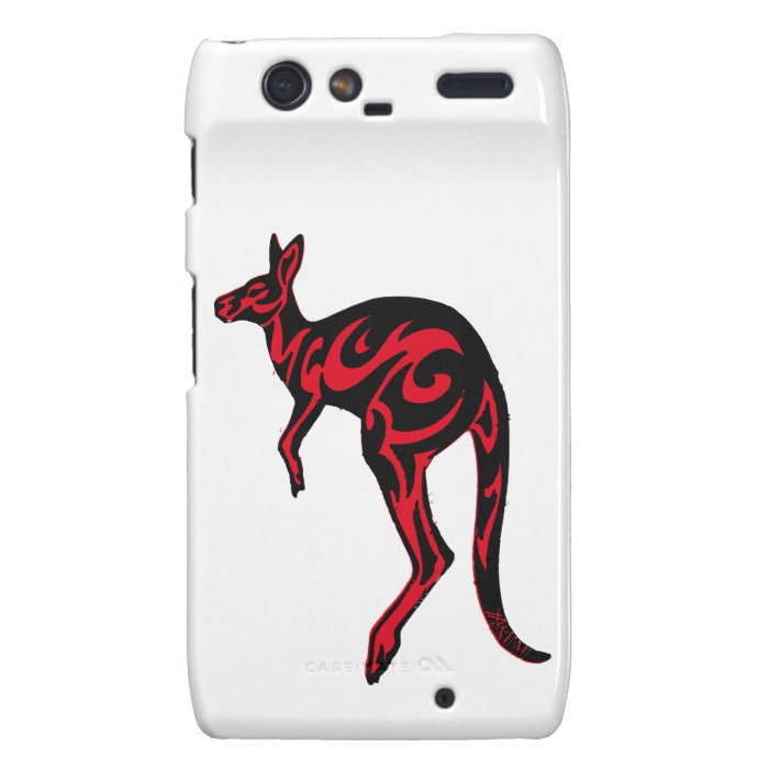 TRIBAL RED KANGAROO MOTOROLA DROID RAZR CASE