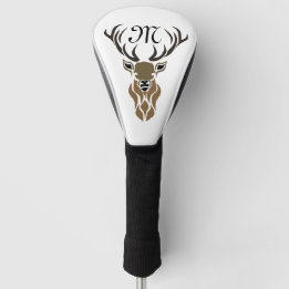 Tribal Red Stag Monogram Golf Head Cover