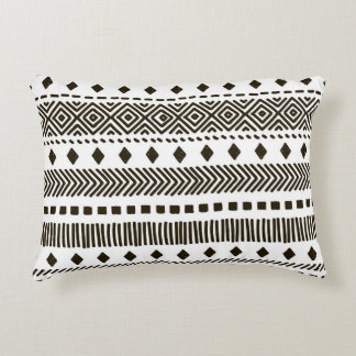 Tribal Rhythms: Ethnic Geometric Patterns Accent Pillow