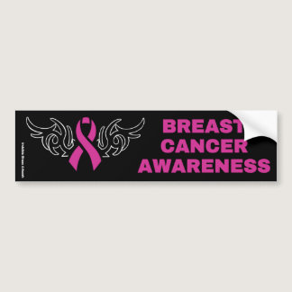 Tribal Ribbon...Breast Cancer Bumper Sticker