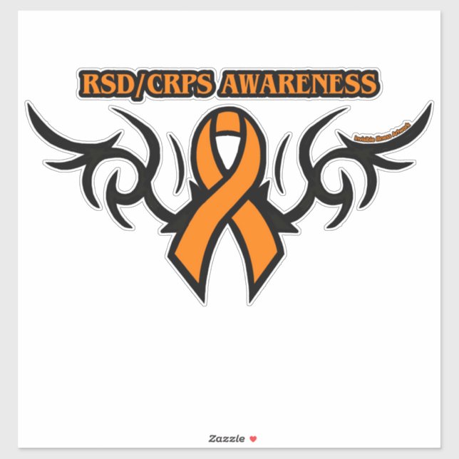 Tribal Ribbon...RSD/CRPS Sticker (Sheet)