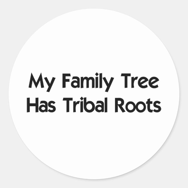 Tribal Roots Sticker (Round) (Front)