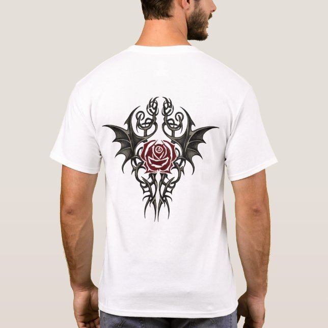 Tribal Rose Emblem T-Shirt (Back)