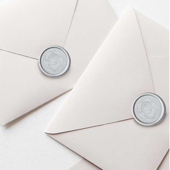 Tribal Rose Wedding Wax Seal Sticker (Creator Uploaded)