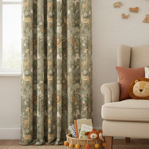 Tribal Safari Jungle ID1260 Blackout Curtains