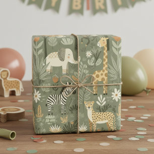 Tribal Safari Jungle ID1260 Wrapping Paper