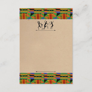 Tribal Safari Party Invite/RSVP Customizable Card