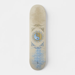 Tribal Sand & Water Yin Yang Skateboard