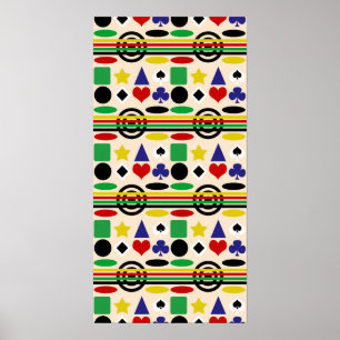 Tribal Scandinavian Nordic Pattern Design Poster