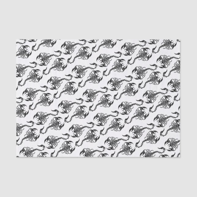 Tribal Scorpion Art Tissue Paper (Front)
