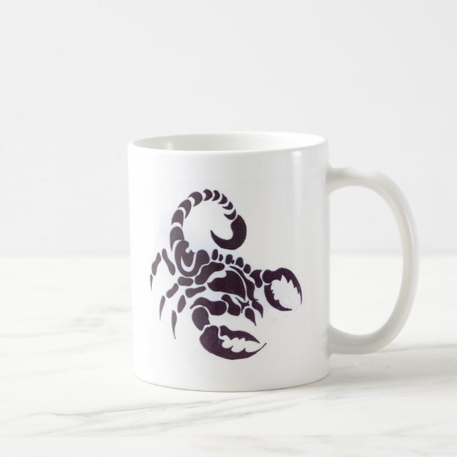 Tribal scorpion coffee mug (Right)