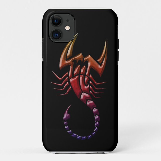 Tribal scorpion iphone cover design (Back)