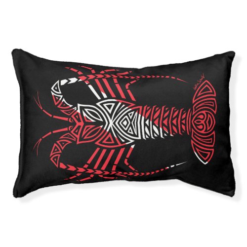 Tribal Scuba Flag Spiny Lobster Pet Bed