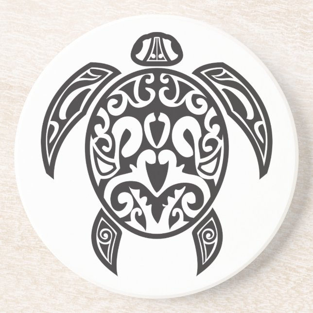 Tribal Sea Turtle Coaster (Front)