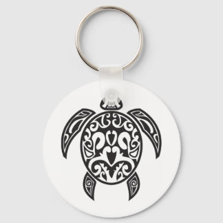 Tribal Sea Turtle Keychain