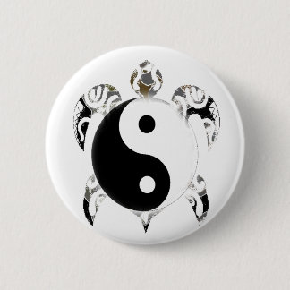 Tribal Sea Turtle Pinback Button