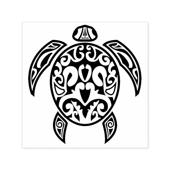 Tribal Sea Turtle Self-inking Stamp (Design)