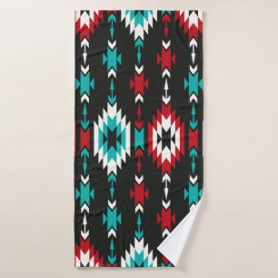 Tribal seamless colorful geometric pattern. Ethnic Bath Towel