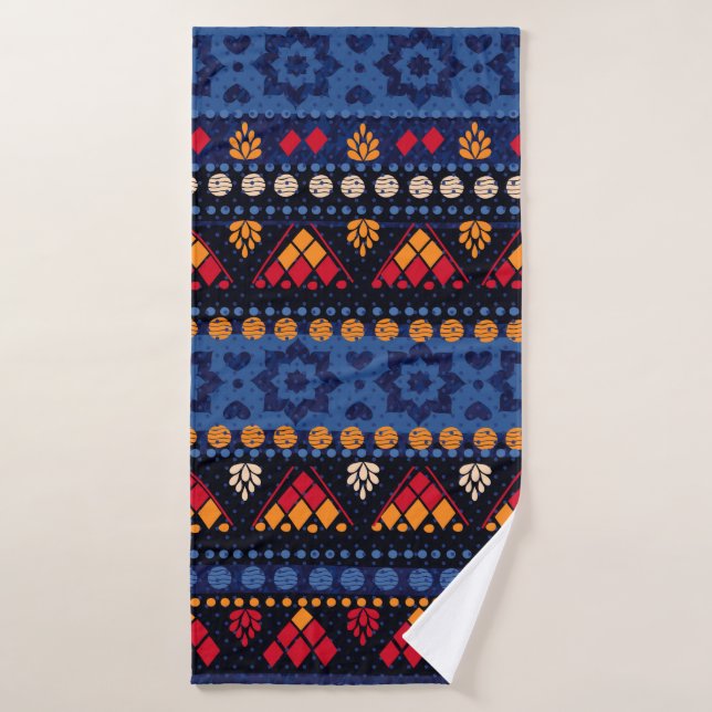 Tribal seamless pattern. bath towel (Bath Towel)