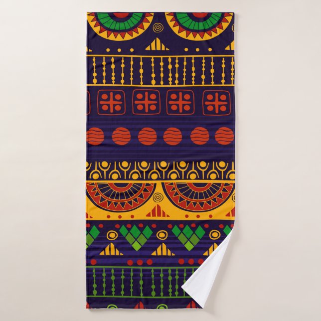 Tribal seamless pattern.  bath towel (Bath Towel)