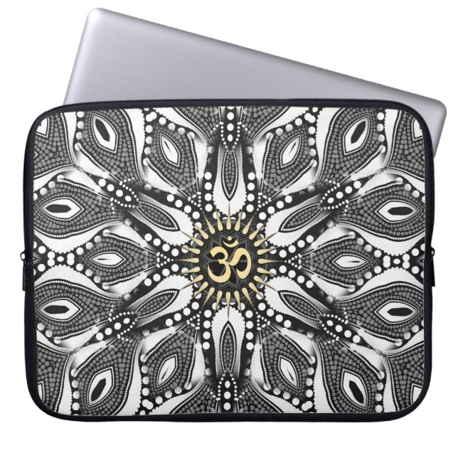 Tribal Serpent OM Laptop Sleeve (Front)