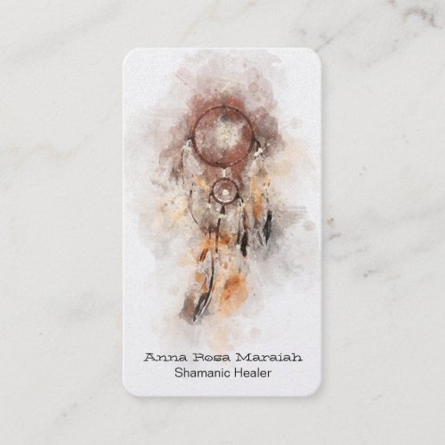  Tribal _ Shamanic Sacred Dream Catcher Shaman Business Card