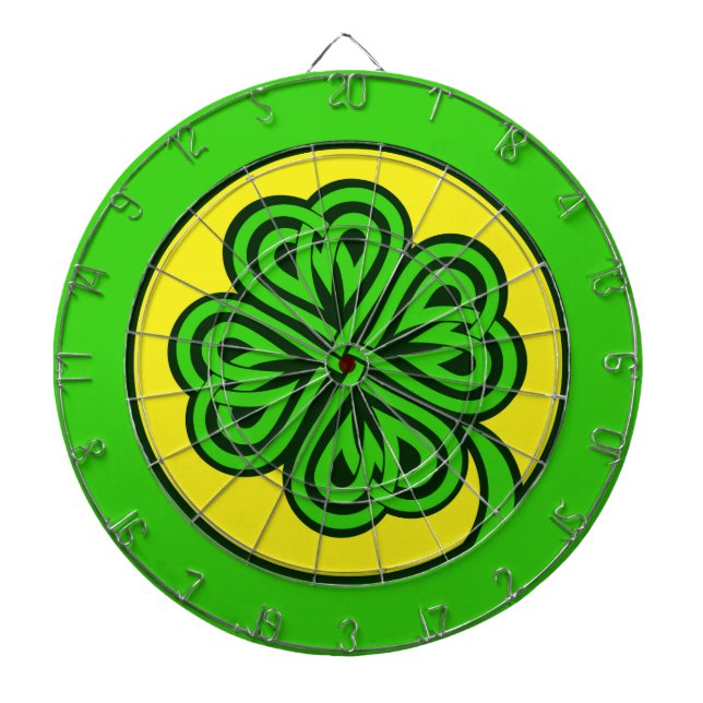 Tribal Shamrock dart board (Front)