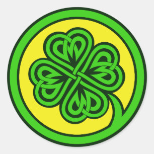 Tribal Shamrock stickers