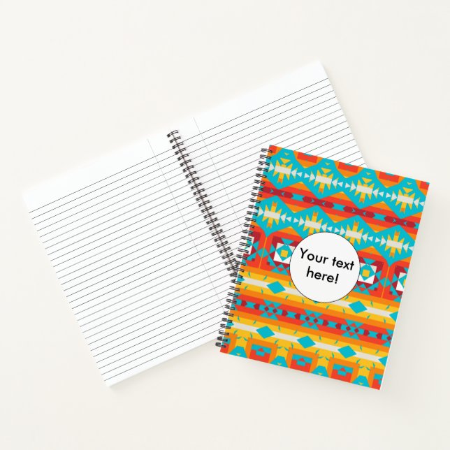Tribal shapes rows notebook (Inside)