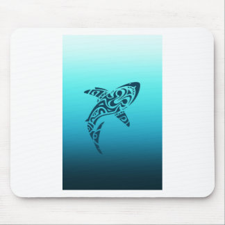 Tribal Shark Tattoo Mouse Pad