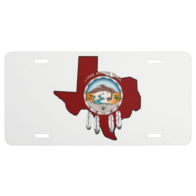 Tribal Shield/Texas License Plate (Front)