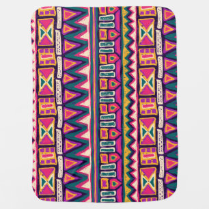Tribal sketches: hand-drawn aztec pattern. baby blanket