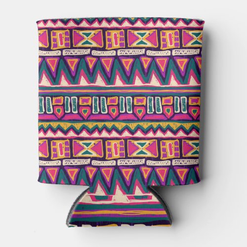 Tribal sketches hand_drawn aztec pattern can cooler