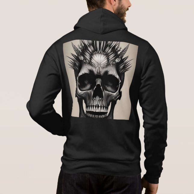 Tribal Skull Hoodie (Back)