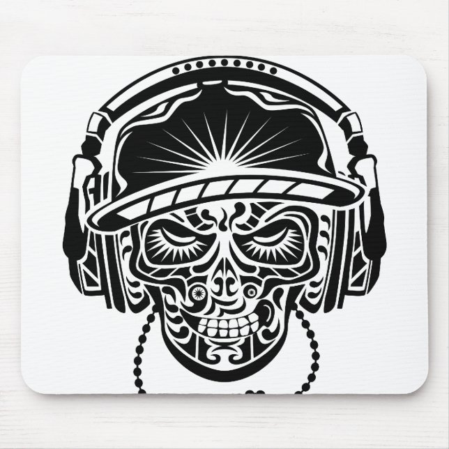 TRIBAL SKULL MOUSE PAD (Front)