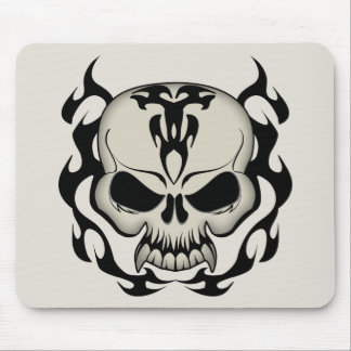 Tribal Skull Mouse Pad