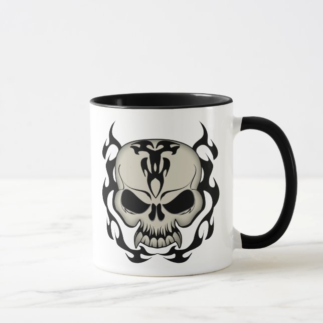 Tribal Skull Mug (Right)