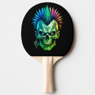 Tribal Skull Ping Pong Paddle